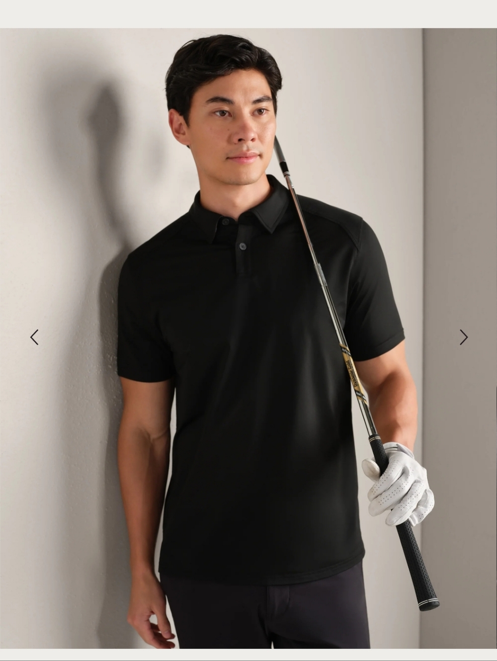 Rhone Commuter Polo Shirt-Black - Picture 3 of 8